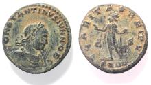 Ancient Coins - AS FOUND. CONSTANTINE II AE FOLLIS.