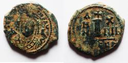 Ancient Coins - Byzantine. Maurice Tiberius AE DECANUMMIUM