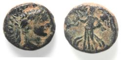 Ancient Coins - JUDAEA, Judaea Capta. Domitian. AD 81-96. Æ 18. Caesarea