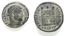 Ancient Coins - CONSTANTINE I THE GREAT AE FOLLIS. CAMP GATE