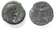Ancient Coins - Egypt. Alexandria under Claudius (AD 41-54). AE obol (20mm, 5.29g). Struck in regnal year 2 (AD 41/2).