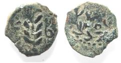 Ancient Coins - JUDAEA, Procurators. Valerius Gratus. 15-26 CE. AE PRUTAH