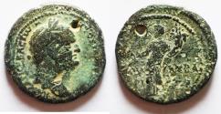 Ancient Coins - Judaea. Herodian dynasty. Agrippa II with Vespasian (AD 69-79) AE 30mm, 15.05g. Caesarea Panias mint. Struck in regnal year 26 of Agrippa II's first era (AD 74/5).