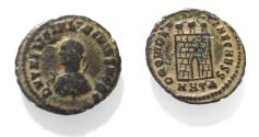 Ancient Coins - LICINIUS I AE FOLLIS. CAMP GATE