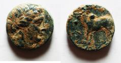 Ancient Coins - Seleucid Kings. Seleukos II Kallinikos (246-226 BC). AE 16mm, 4.10g. ΔΕΛ mint associated with Antioch.