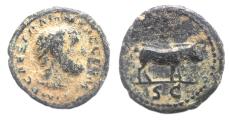 Ancient Coins - TRAJAN AE QUADRANS. BOAR