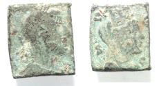 Ancient Coins - Syria, Seleucis and Pieria. Antioch under Philip I (AD 244-246) AE 8 assaria cut down to serve as scale weight