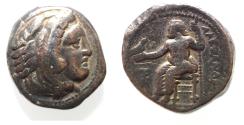 Ancient Coins - LIFE TIME ISSUE: Macedonian Kings. Alexander III the Great (336-323 BC). AR tetradrachm (24mm, 17.07g). Amphipolis mint. Struck c. 325-323 BC.