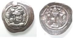 Ancient Coins - Sasanian Kingdom, Peroz I, 458-471 AD. AR drachm