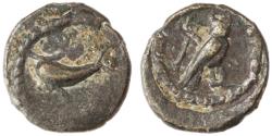 Ancient Coins - Tyre, Phoenicia AR 1/16 Shekel, Very Fine, 425 - 310 B.C.E.