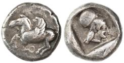 Ancient Coins - Corinthia, Corinth Archaic AR Stater, AVF, 515 - 450 B.C.E.