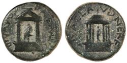Ancient Coins - Agrippa II Pre-Royal Coinage for Nero with Claudia and Poppaea, GVF, 63 - 68 C.E.