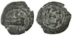 Ancient Coins - Herod Archelaus AE Prutah, "Galley", Very Fine, 4 B.C.E. - 6 C.E.