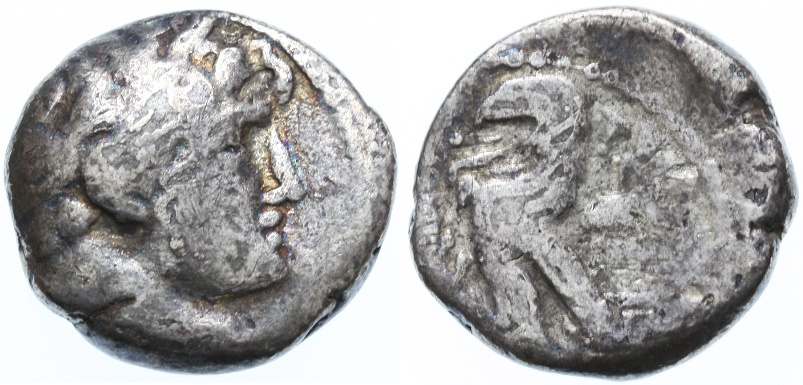 AR Half Shekel of Tyre, Temple Tax Coin, Fine, 18 B.C.E. - 69 C.E.