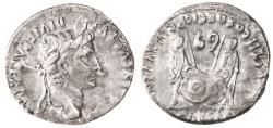 Ancient Coins - Augustus AR Denarius, Caius and Lucius Caesars, Very Fine, 2 B.C.E. - 4 C.E.