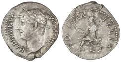 Ancient Coins - Hadrian AR Denarius, RARE!, Very Fine, 134 - 138 C.E.