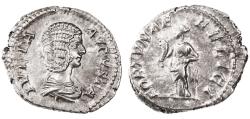 Ancient Coins - Julia Domna AR Denarius, About Extremely Fine, 207 - 211 C.E.