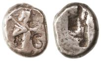 Ancient Coins - Persia, Achaemenid Kings AR Siglos, Good Fine, Darios I to Xerxes II, 485 - 420 B.C.E.