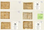 Us Coins - North Carolina Colonial notes, FULL Set of SIX mottoes, Twenty Five Dollars Each, VF to Ch. VF, 1780