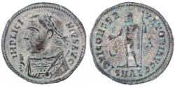 Ancient Coins - Licinius I Silvered Follis, Near MINT State, Alexandria Mint, 317 - 320 C.E.