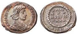 Ancient Coins - Constantius II AR Siliqua, VF+, Enchanting patina, 351 - 355 C.E.