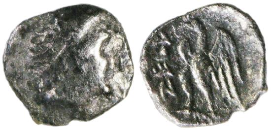 Judaea Yehud AR Quarter Gerah, Near EF, Circa. Early 3rd Century B.C.E.