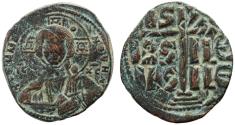 Ancient Coins - Byzantine Anonymous AE Follis, Time of Romanus III, GVF, 1028 - 1034 C.E.