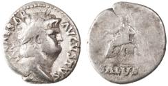 Ancient Coins - Nero AR Denarius, Near VF/F, Rome Mint, 65/66 C.E.