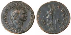 Ancient Coins - Domitian AE Dupondius as Caesar, Very Fine, 80/81 C.E.