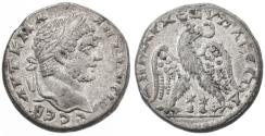 Ancient Coins - Akko-Ptolemais, Caracalla AR Tetradrachm, AEF/VF+, 215 - 217 C.E.