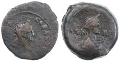 Ancient Coins - Agrippina II (wife of Claudius) AE Diobol of Alexandria Egypt, F/VF, 51/52 C.E.