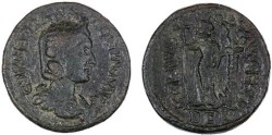 Ancient Coins - Berytus, Salonina RARE AE28, AVF with FULL devices and COMPLETE legends, 254 - 268 C.E.