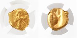 Ancient Coins - Biblical Gold AV Daric, Persia, Achaemenid Kings, Xerxes I - Darius II, Choice Very Fine, 485 - 420 B.C.E.