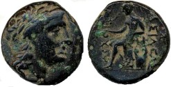 Ancient Coins - Antiochos II SCARCE AE, Choice VF+/VF, 261 - 246 B.C.E