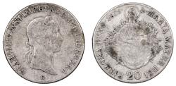 World Coins - Franz I AR 15 Krajczar, Hungary, 1835