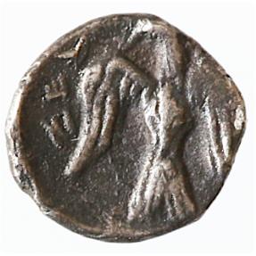 Judaea Yehud AR Half Gerah, Choice VF+, see notes, Circa. 350 - 330 B.C.E.