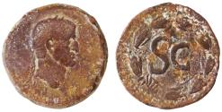 Ancient Coins - Galba AE Semis, Antioch, Good Fine, Very RARE, 68/69 C.E.