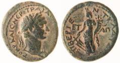 Ancient Coins - Tiberias, Trajan Large AE, GVF,  99/100 C.E.