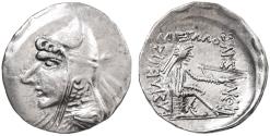Ancient Coins - Phriapatios to Mithradates I AR Drachm, About Extremely Fine, LARGE flan, 185 - 132 B.C.E.
