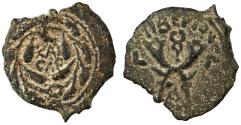 Ancient Coins - Valerius Gratus Prefect under Tiberius AE Prutah, About Extremely Fine, 16/17 C.E.