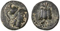 Ancient Coins - Side, Pamphylia AE, "Pomegranate", GVF, 1st Century B.C.E.