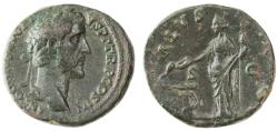 Ancient Coins - Antoninus Pius AE AS, VF/GVF, Very Scarce, 140 - 144 C.E.