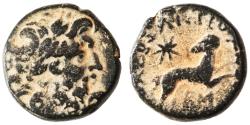 Ancient Coins - Antioch Civic Coinage AE, "Star of Bethlehem", AVF/F, 11/12 C.E.