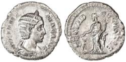 Ancient Coins - Julia Mamaea AR Denarius, Rome, AEF on a broad flan, 232 C.E.