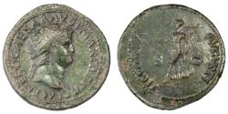 Ancient Coins - Nero AE Dupondius, Near Extremely Fine, Lugdunum, 66 C.E.
