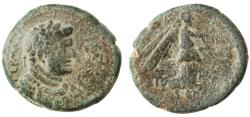 Ancient Coins - Agrippa II AE for Domitian, About Very Fine/Fine, Tiberias Mint, 83/84 C.E.