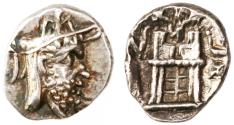 Ancient Coins - Vadfradad (Autophradates II) AR Obol, Persis, SUPERB Extremely Fine, 2nd Century B.C.E.
