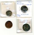 Ancient Coins - Biblical City Lot of Four AE Coins, 1st - 3rd Century C.E.