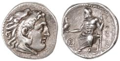 Ancient Coins - Alexander III the Great AR Drachm, Toned Extremely Fine, Sardes, 320 - 315 B.C.E.