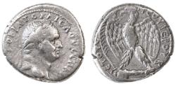 Ancient Coins - Vespasian AR Tetradrachm, Antioch, Very Fine, 69/70 C.E.